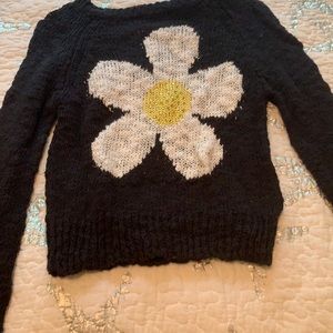 NWOT Justice daisy rhinestone sweater size 10